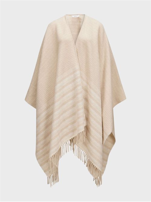 Mantella in lana con righe e paillettes PESERICO | S31523C0CC655943