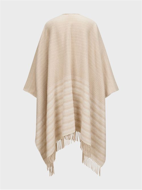 Mantella in lana con righe e paillettes PESERICO | S31523C0CC655943