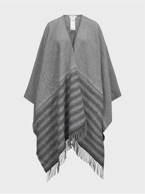 Mantella in lana con righe e paillettes PESERICO | S31523C0CC655971