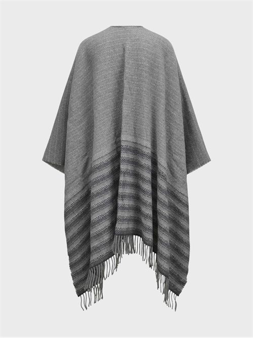 Mantella in lana con righe e paillettes PESERICO | S31523C0CC655971