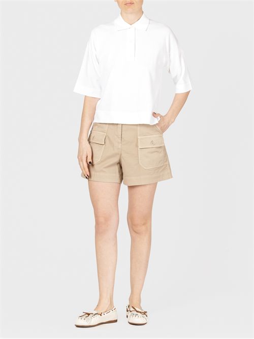 Boxy Shapes Polo in Soft Cotton ALPHA STUDIO | AD2022B2000