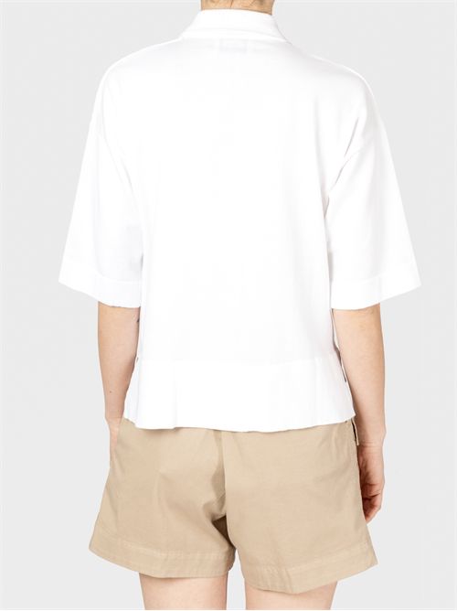 Boxy Shapes Polo in Soft Cotton ALPHA STUDIO | AD2022B2000