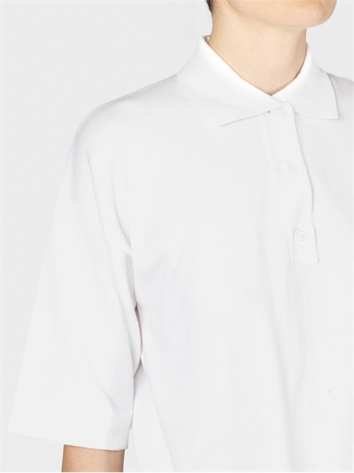 Boxy Shapes Polo in Soft Cotton ALPHA STUDIO | AD2022B2000