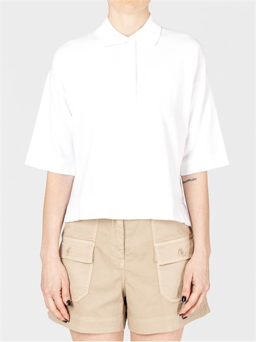 Polo Boxy Shapes in cotone soft ALPHA STUDIO | AD2022B2000