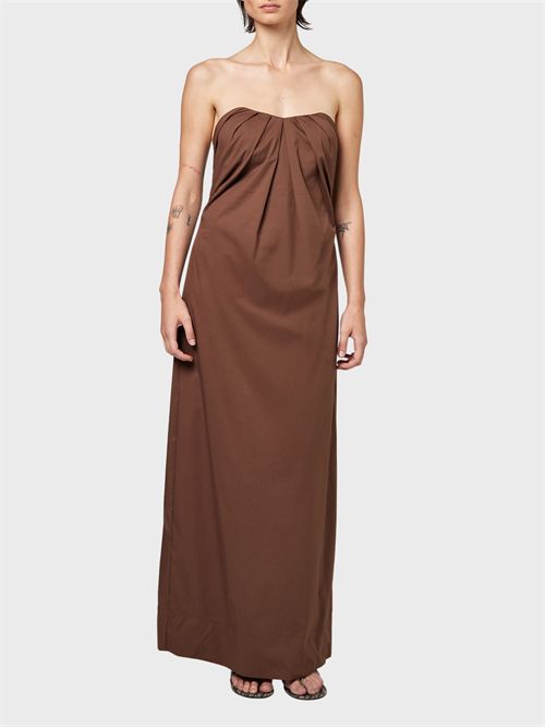 Long strapless technical cotton dress ALPHA STUDIO | AD6483O2009