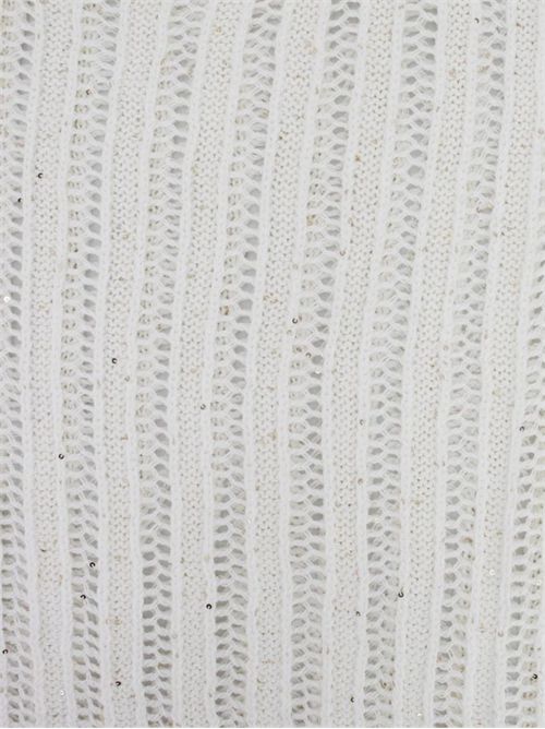 Top in maglia di cotone con paillettes ANTONELLI FIRENZE | 41771Q40811B1