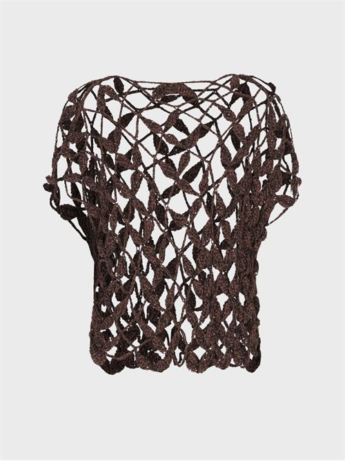 Maglia in cotone con paillettes ANTONELLI FIRENZE | 41787Q40704B6