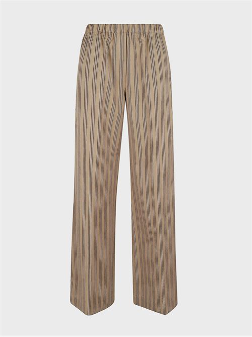 Pantaloni a righe in cotone a gamba ampia ANTONELLI FIRENZE | L8737Q693B251
