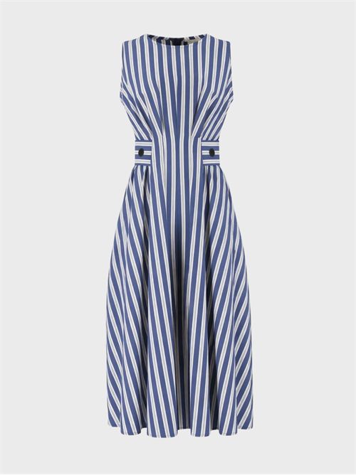 Abito midi a righe in cotone senza maniche ANTONELLI FIRENZE | Q6723694B710
