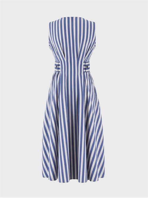 Abito midi a righe in cotone senza maniche ANTONELLI FIRENZE | Q6723694B710