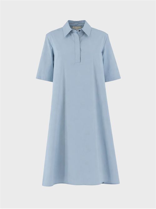 Abito midi in cotone A-shape con colletto ANTONELLI FIRENZE | Q6795135B702