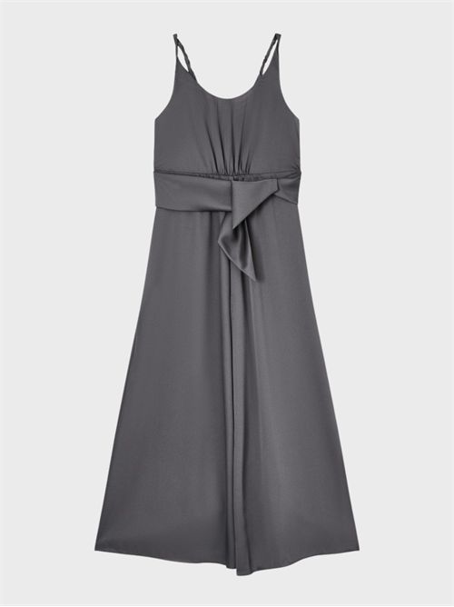 Abito lungo in twill crepe con spacchi laterali EMPORIO ARMANI | EW003317AF20495U8150