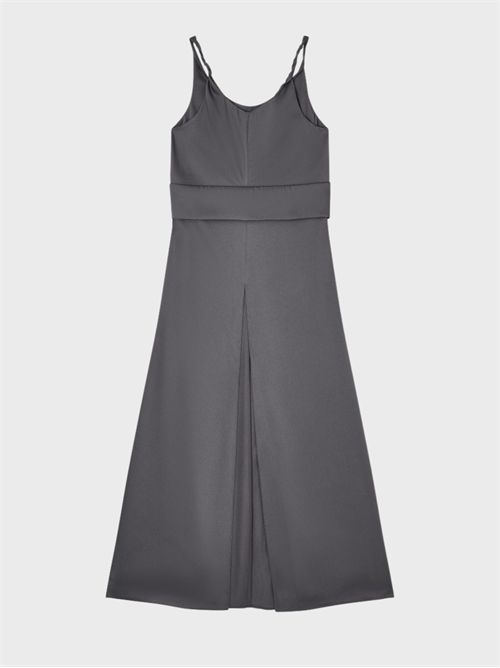 Abito lungo in twill crepe con spacchi laterali EMPORIO ARMANI | EW003317AF20495U8150