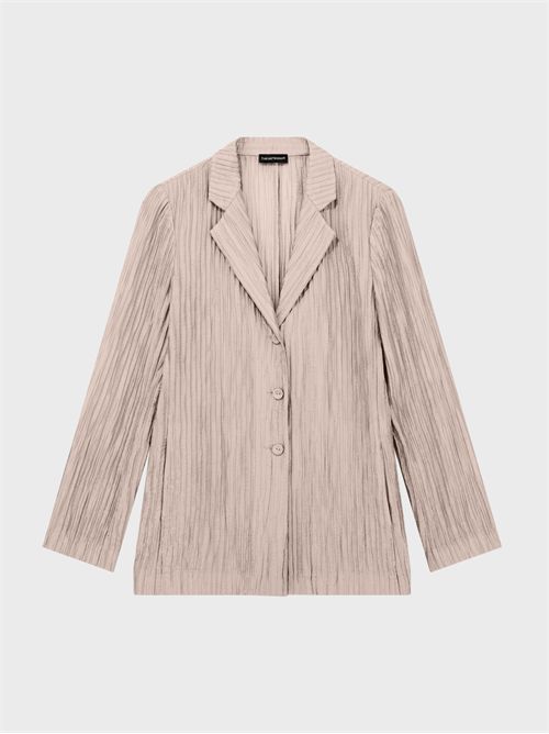 Single-breasted creponne jacquard sparkling jacket EMPORIO ARMANI | EW003445AF208030F1013
