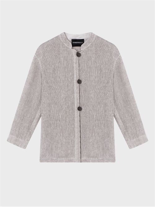Linen gauze shirt jacket EMPORIO ARMANI | EW003984TE195388157