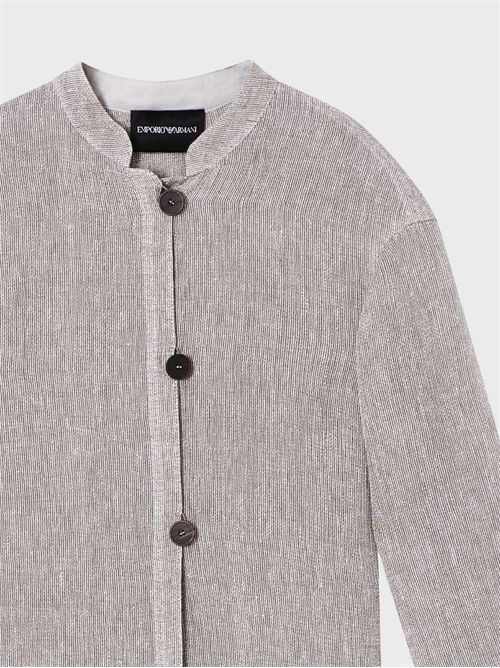 Linen gauze shirt jacket EMPORIO ARMANI | EW003984TE195388157