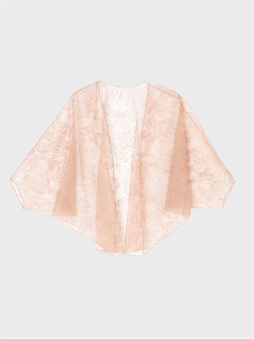 tulle ricamo fiore lurex EMPORIO ARMANI | EW004573AF25409F3022