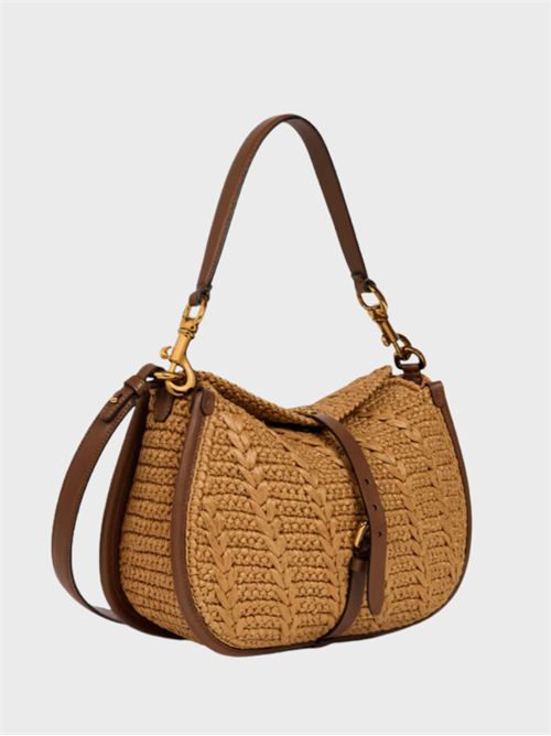 Borsa Pony in rafia crochet con dettagli in pelle ETRO | WP1C0019AE302Y0412