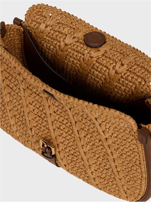 Borsa Pony in rafia crochet con dettagli in pelle ETRO | WP1C0019AE302Y0412