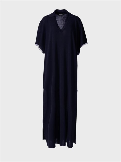 Lightweight viscose caftan dress with diamond thread FABIANA FILIPPI | ABD276F604M1095146