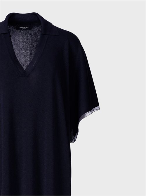 Lightweight viscose caftan dress with diamond thread FABIANA FILIPPI | ABD276F604M1095146