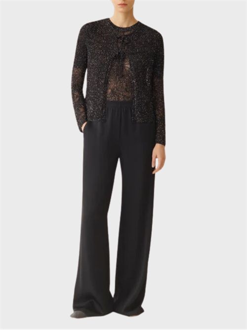 Cardigan girocollo con micro paillettes FABIANA FILIPPI | MAD276F509D8645146