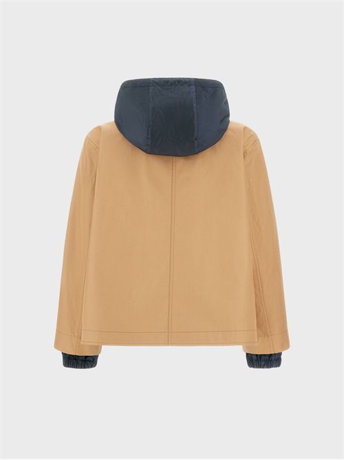 Giacca reversibile in gabardina di cotone con cappuccio HERNO | GC000547D132382192