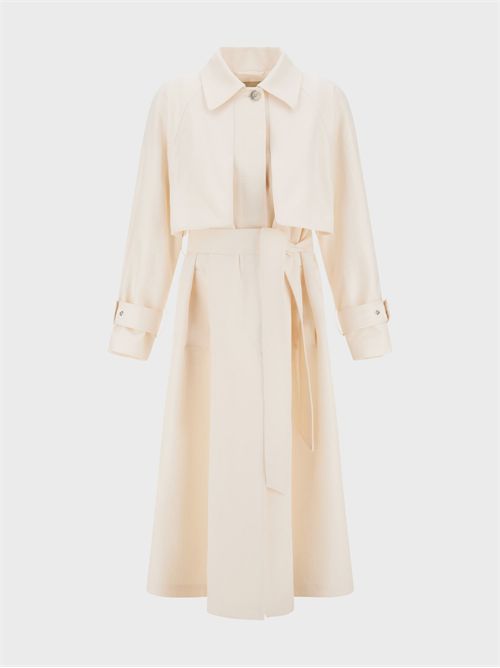 Double-breasted polyester trench coat with belt HERNO | IM000196D127891200