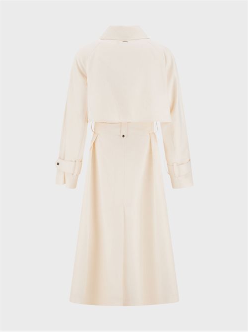 Double-breasted polyester trench coat with belt HERNO | IM000196D127891200