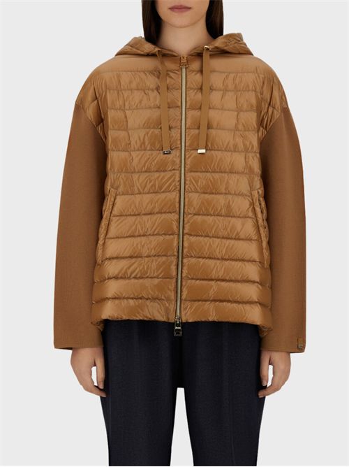 Giacca in maglia di cotone con inserto in Nylon Ultralight HERNO | MP000156D720982157