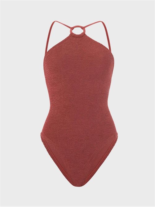 Jasmin halterneck swimsuit with ring detail HUNZA G | JASMINE23