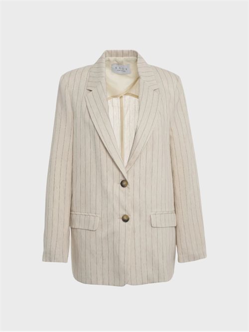 Giacca in misto lino gessato KAOS | SP1CO0461064