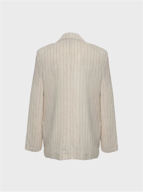 Giacca in misto lino gessato KAOS | SP1CO0461064