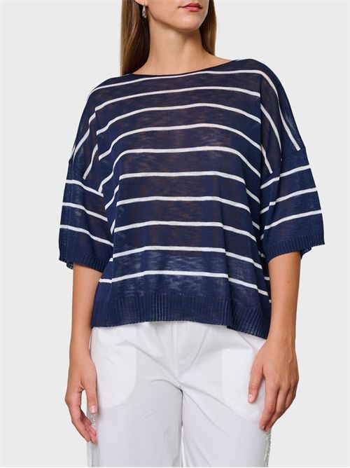 Maglia effetto lino a righe KAOS | SP1KT0053B03