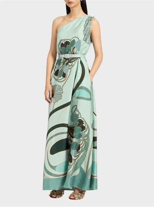 Roy One-Shoulder Silk Dress Blooming Tulip LA DOUBLE J | DRE0304SIL026BTU01GR11
