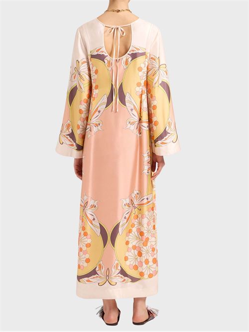 Reversible silk twill dress with print LA DOUBLE J | DRE1022SIL029FLO08PI02