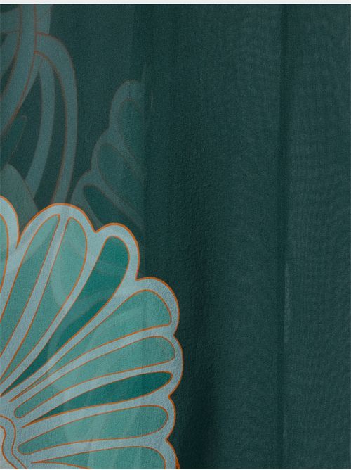 Silk chiffon cape with print LA DOUBLE J | SCA0092SIL014BTU01GR03