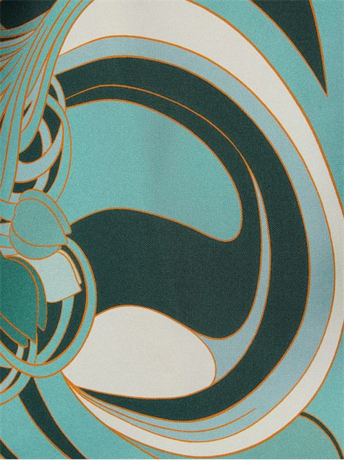 Top foulard in twill di seta con stampa LA DOUBLE J | SCA0096SIL029BTU01GR11