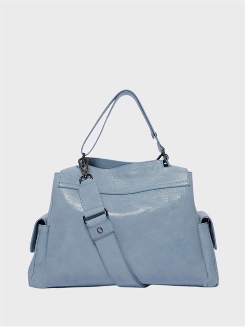 Sveva Stark Midi shoulder bag in crinkled leather ORCIANI | BT2006STKCIE