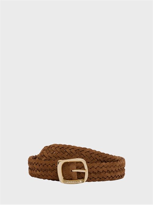 Double Peach Inverted suede woven belt ORCIANI | D10478PEICOCOA