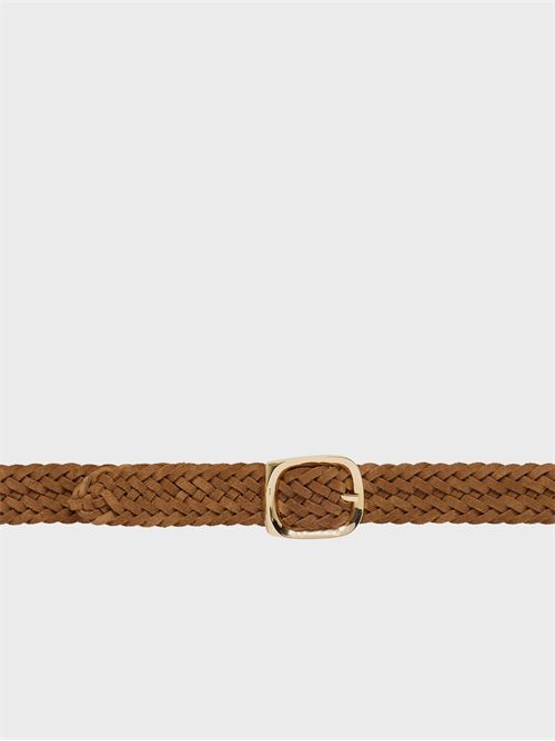 Double Peach Inverted suede woven belt ORCIANI | D10478PEICOCOA
