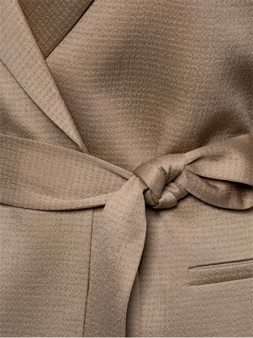 Belted blazer in hammered viscose satin PESERICO | A01217A01943146