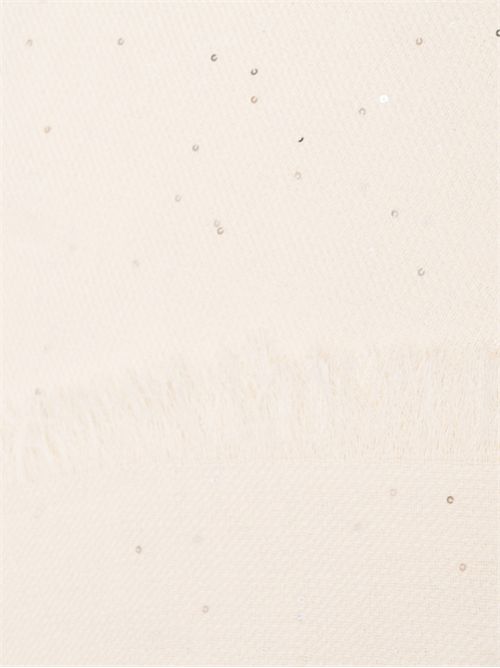 Sciarpa con paillettes e frange PESERICO | A31536C0CC750902
