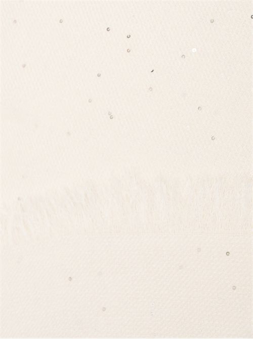 Sciarpa con paillettes e frange PESERICO | A31536C0CC750902