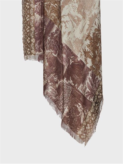 Stola in seta stampata con scene bucoliche PIERRE-LOUIS MASCIA | 135X195S4514452