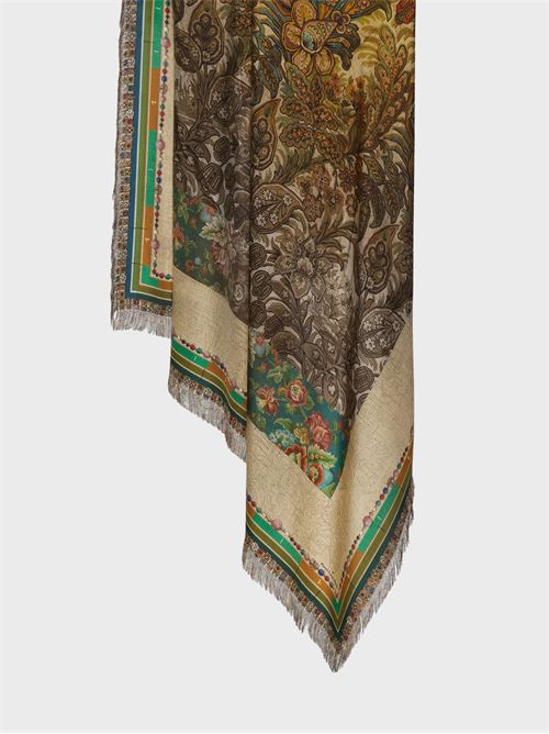 Scialle in seta con motivi floreali e paisley PIERRE-LOUIS MASCIA | 135X195S4517305