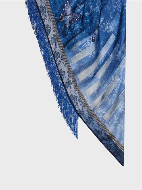 Carré in seta con motivo farfalle PIERRE-LOUIS MASCIA | 90X90GTF517566