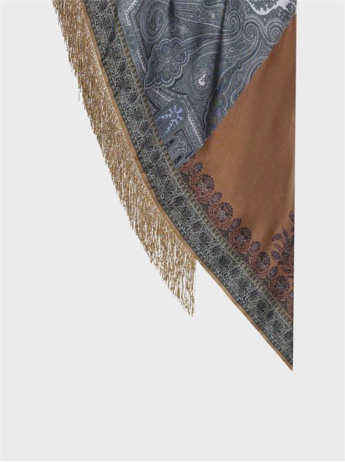 Foulard in seta con patchwork paisley e floreale PIERRE-LOUIS MASCIA | 90X90GTF517567