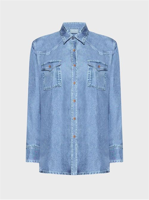 Camicia in seta effetto denim PIERRE-LOUIS MASCIA | CML12657516081/102