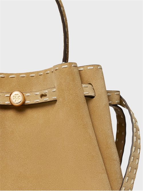 Borsa a secchiello piccola in suede con impuntura a vista TORY BURCH | 178664250